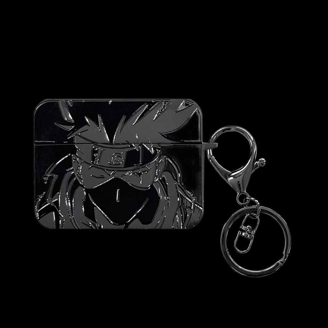 KAKASHI BLACK ENGRAVED AIRPODS CASE