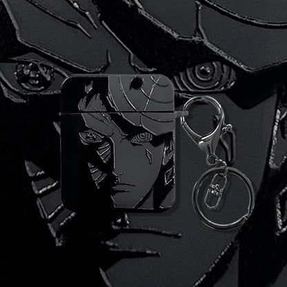 UCHIHA OBITO BLACK ENGRAVED AIRPODS CASE
