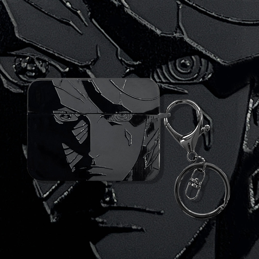 UCHIHA OBITO BLACK ENGRAVED AIRPODS CASE