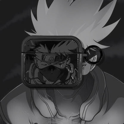 KAKASHI BLACK ENGRAVED AIRPODS CASE