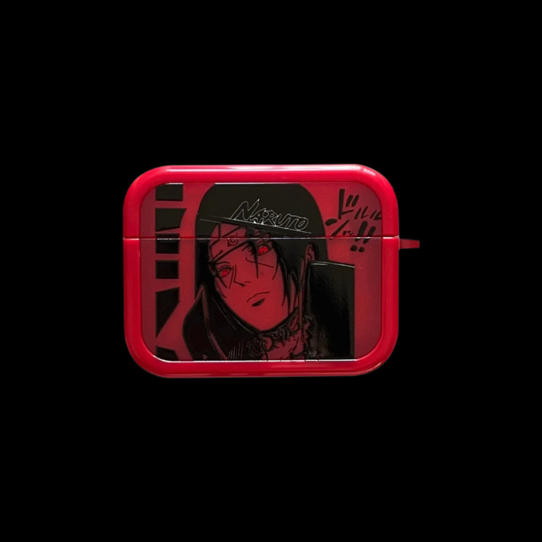 ITACHI UCHIHA AIRPODS CASE RED AKATSUKI EDITION