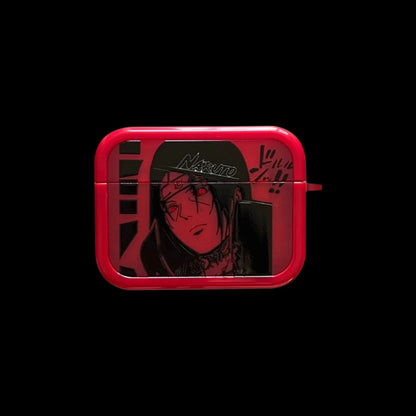 ITACHI UCHIHA AIRPODS CASE RED AKATSUKI EDITION