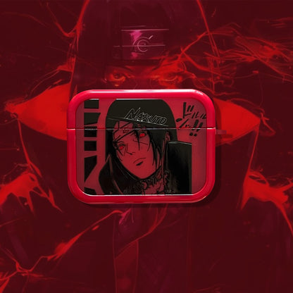 ITACHI UCHIHA AIRPODS CASE RED AKATSUKI EDITION