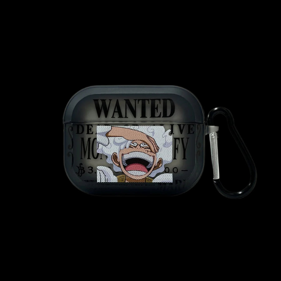 LUFFY GEAR 5 AIRPODS PRO CASE WANTED POSTER EDITION