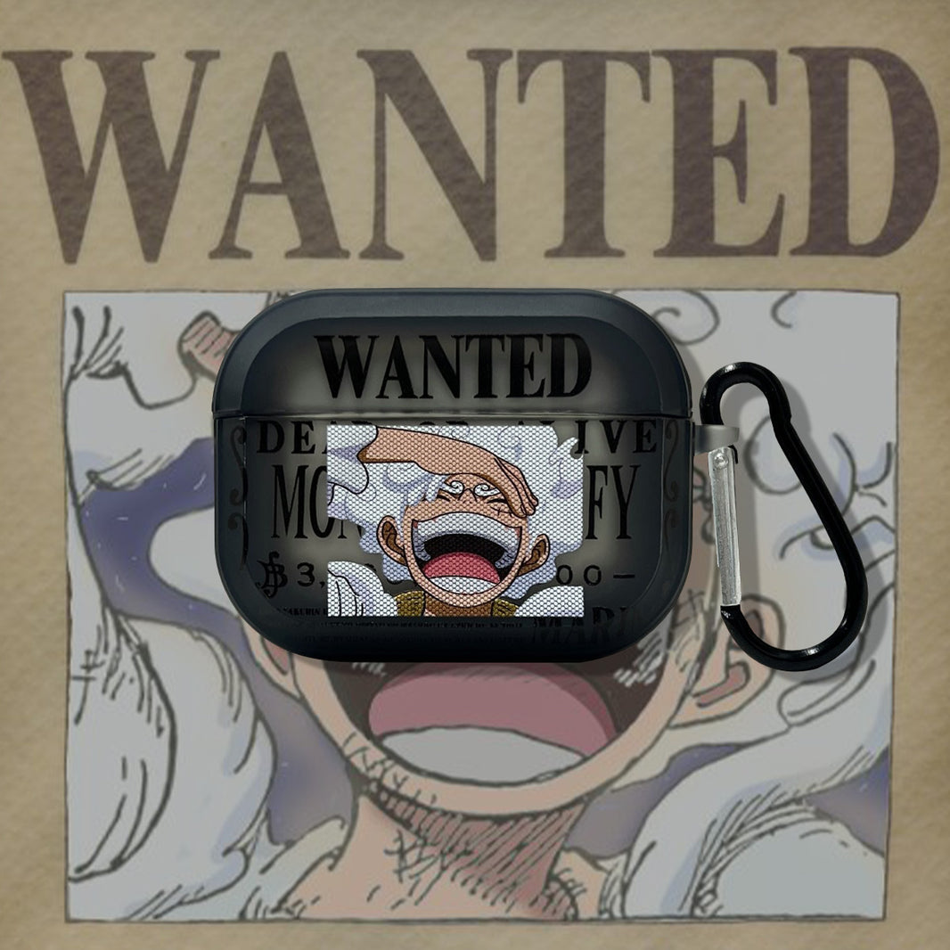 LUFFY GEAR 5 AIRPODS PRO CASE WANTED POSTER EDITION