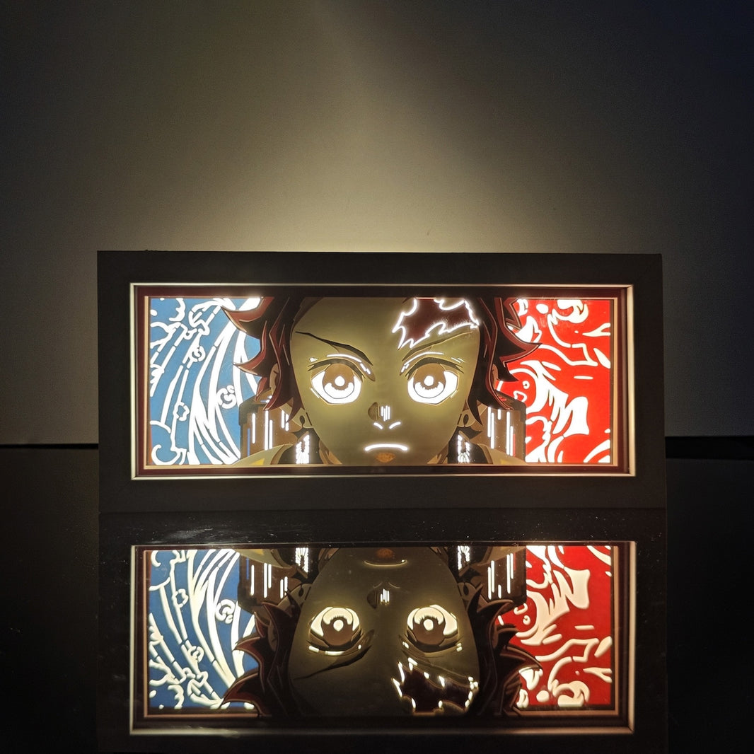TANJIRO KAMADO FIRE AND WATER DEMON SLAYER LIGHT BOX