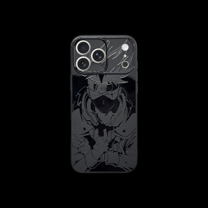 KAKASHI CHIDORI BLACK ENGRAVED IPHONE CASE