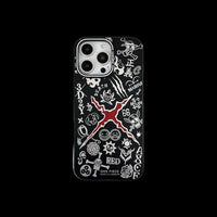 ONE PIECE SYMBOLS IPHONE CASE – BLACK & WHITE PIRATE EDITION