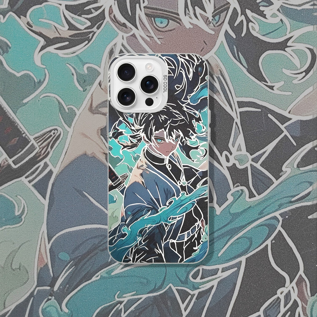 GIYU TOMIOKA MOBILE CASE – WATER HASHIRA EDITION