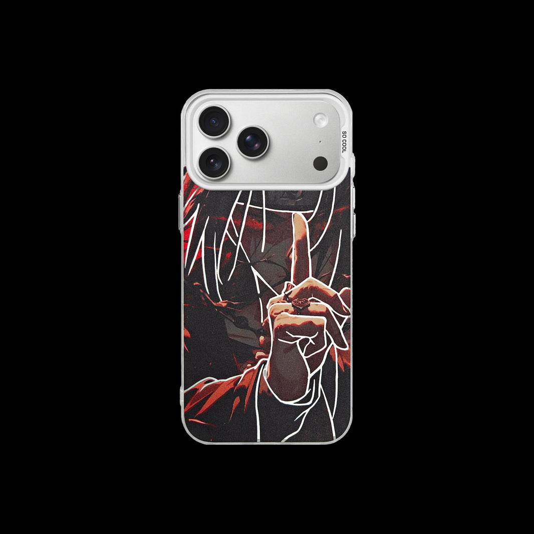 ITACHI UCHIHA MOBILE CASE – AKATSUKI SHARINGAN EDITION