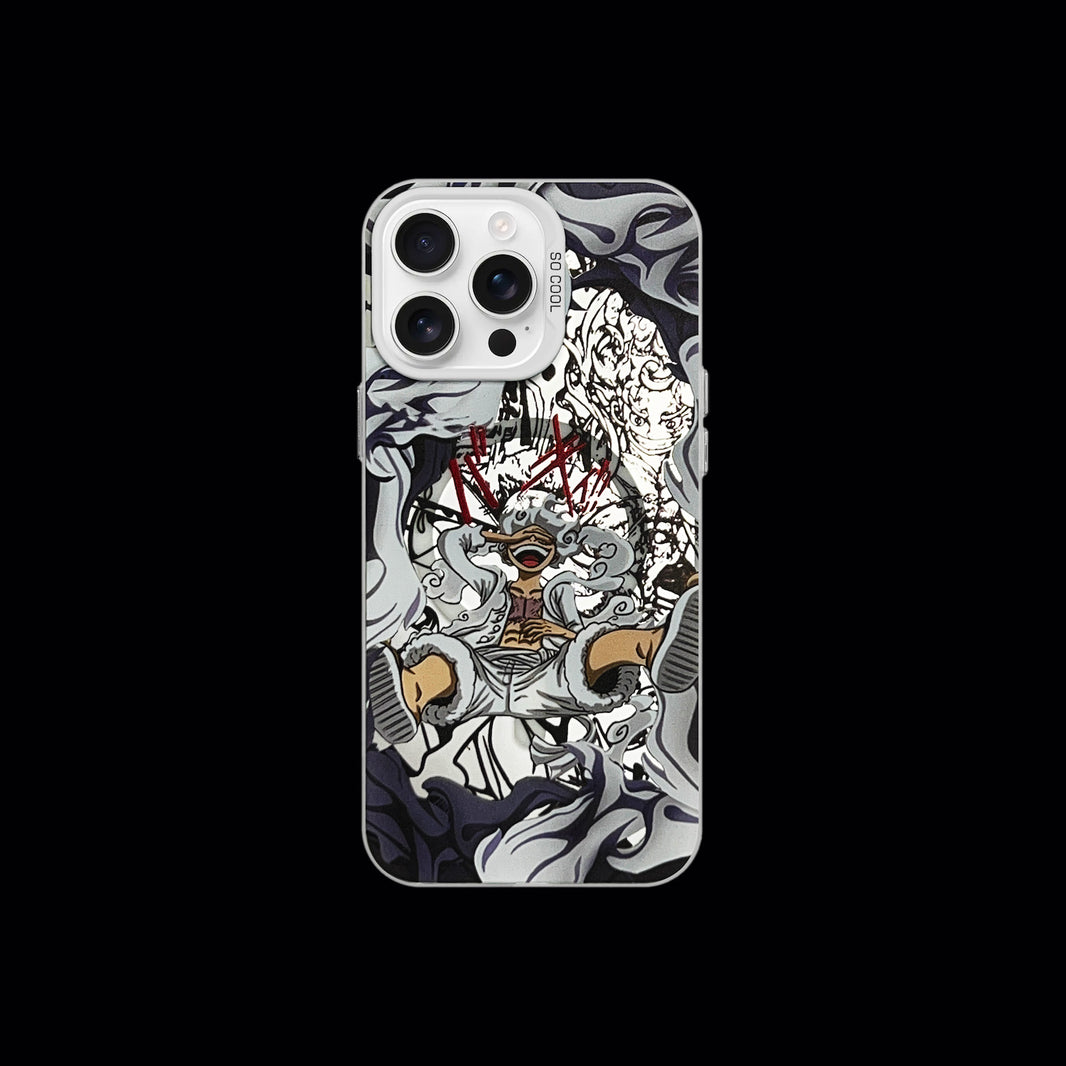 MONKEY D. LUFFY GEAR 5 WITH MANGA BACKGROUND MOBILE CASES